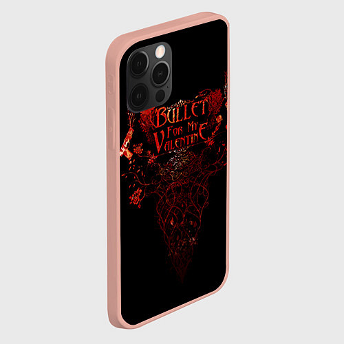 Чехол iPhone 12 Pro Max Bullet For My Valentine / 3D-Светло-розовый – фото 2