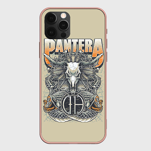 Чехол iPhone 12 Pro Max Pantera: Wild Goat / 3D-Светло-розовый – фото 1