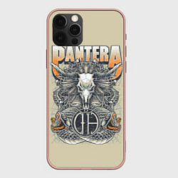 Чехол для iPhone 12 Pro Max Pantera: Wild Goat, цвет: 3D-светло-розовый