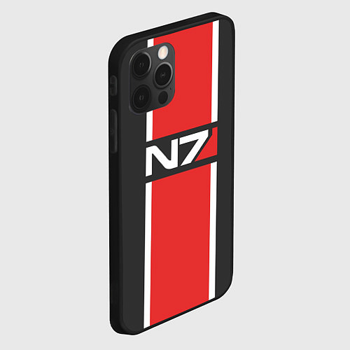 Чехол iPhone 12 Pro Max Mass Effect: N7 / 3D-Черный – фото 2