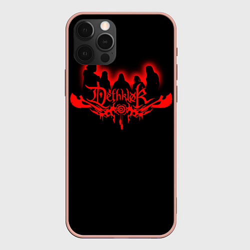 Чехол iPhone 12 Pro Max Dethklok / 3D-Светло-розовый – фото 1