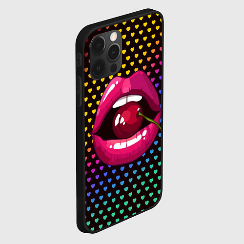 Чехол iPhone 12 Pro Max Pop art / 3D-Черный – фото 2