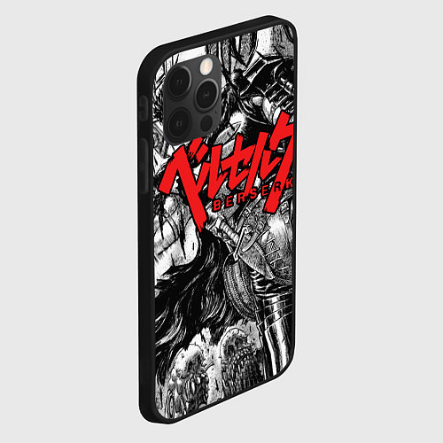 Чехол iPhone 12 Pro Max Berserk / 3D-Черный – фото 2