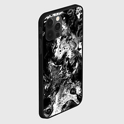 Чехол для iPhone 12 Pro Max Чёрная краска, цвет: 3D-черный — фото 2