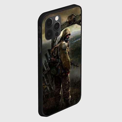 Чехол iPhone 12 Pro Max STALKER: Call of Pripyat / 3D-Черный – фото 2