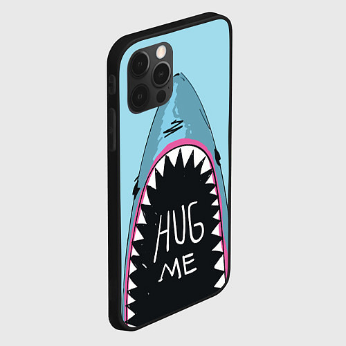 Чехол iPhone 12 Pro Max Shark: Hug me / 3D-Черный – фото 2