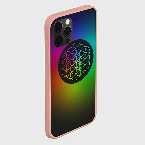 Чехол iPhone 12 Pro Max Coldplay Colour / 3D-Светло-розовый – фото 2
