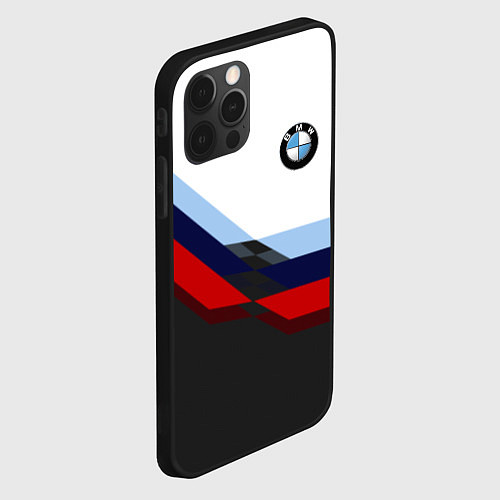 Чехол iPhone 12 Pro Max BMW M SPORT / 3D-Черный – фото 2