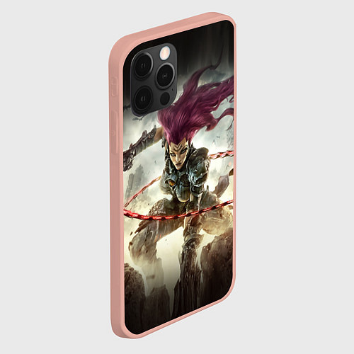 Чехол iPhone 12 Pro Max Darksiders Warrior / 3D-Светло-розовый – фото 2