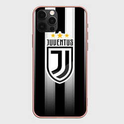 Чехол для iPhone 12 Pro Max Juventus FC: New logo, цвет: 3D-светло-розовый
