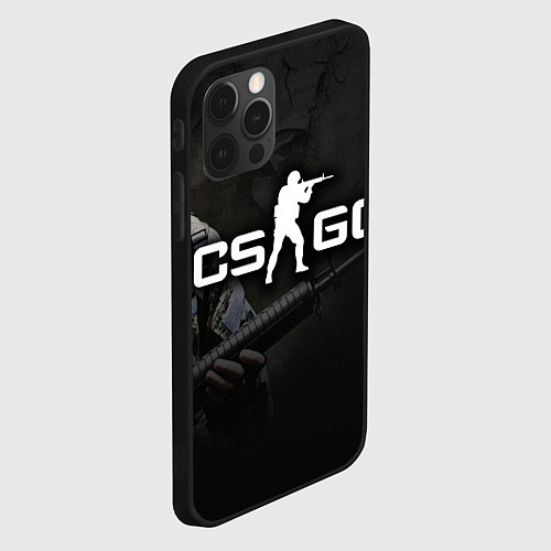 Чехол iPhone 12 Pro Max CS:GO SWAT / 3D-Черный – фото 2