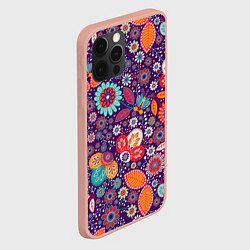 Чехол для iPhone 12 Pro Max Цветочный взрыв, цвет: 3D-светло-розовый — фото 2