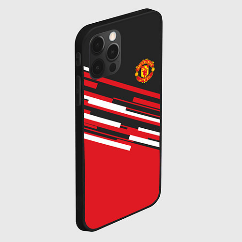 Чехол iPhone 12 Pro Max Man UTD FC: Sport Line 2018 / 3D-Черный – фото 2