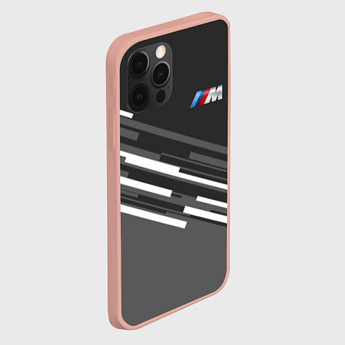 Чехол iPhone 12 Pro Max BMW: Sport Line / 3D-Светло-розовый – фото 2