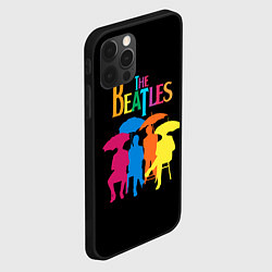 Чехол для iPhone 12 Pro Max The Beatles: Colour Rain, цвет: 3D-черный — фото 2