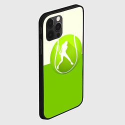 Чехол для iPhone 12 Pro Max Символ теннисиста, цвет: 3D-черный — фото 2