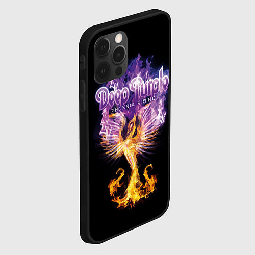 Чехол iPhone 12 Pro Max Deep Purple: Phoenix Rising / 3D-Черный – фото 2