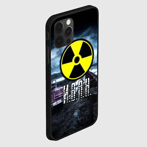 Чехол iPhone 12 Pro Max S.T.A.L.K.E.R: Иван / 3D-Черный – фото 2