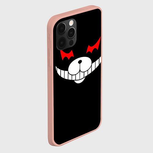 Чехол iPhone 12 Pro Max Monokuma Black / 3D-Светло-розовый – фото 2