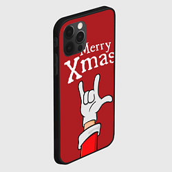 Чехол для iPhone 12 Pro Max Merry Xmas - Santas hand, цвет: 3D-черный — фото 2