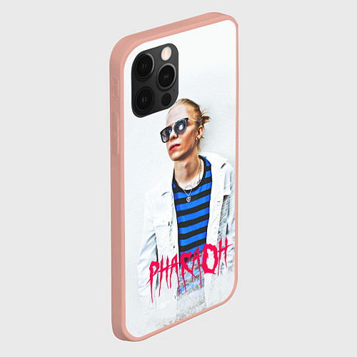 Чехол iPhone 12 Pro Max Pharaoh: White side / 3D-Светло-розовый – фото 2