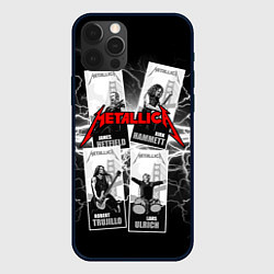 Чехол для iPhone 12 Pro Max Metallica Band, цвет: 3D-черный