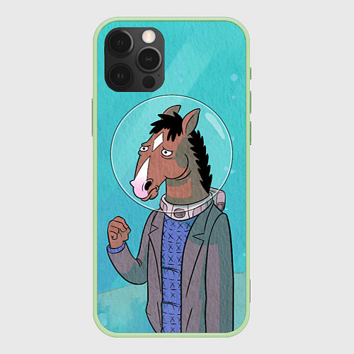 Чехол iPhone 12 Pro Max BoJack / 3D-Салатовый – фото 1