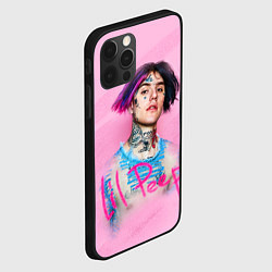 Чехол для iPhone 12 Pro Max Lil Peep: Pink Style, цвет: 3D-черный — фото 2