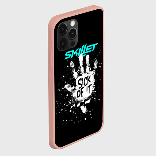 Чехол iPhone 12 Pro Max Skillet: Sick of it / 3D-Светло-розовый – фото 2