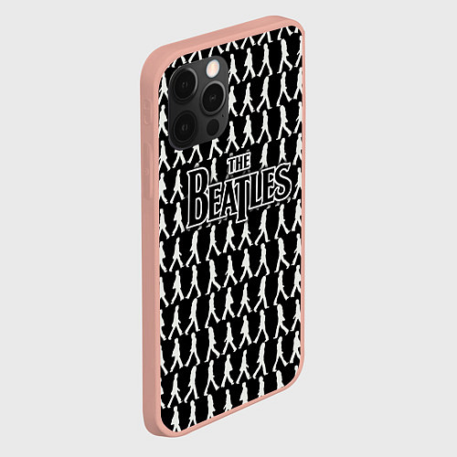 Чехол iPhone 12 Pro Max The Beatles / 3D-Светло-розовый – фото 2