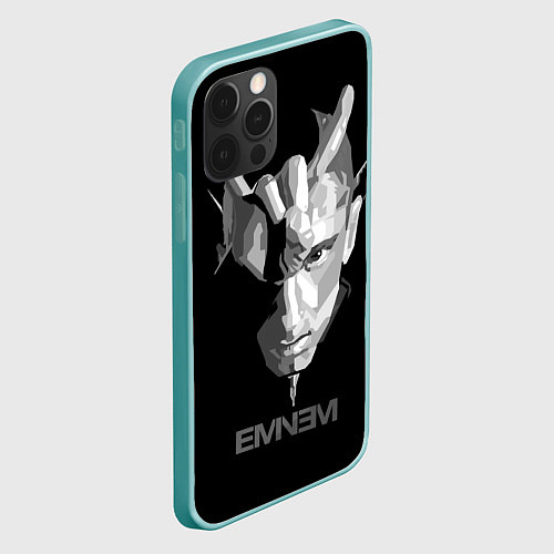 Чехол iPhone 12 Pro Max Eminem B&G / 3D-Мятный – фото 2
