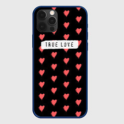 Чехол для iPhone 12 Pro Max True Love, цвет: 3D-тёмно-синий