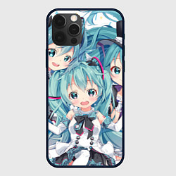 Чехол для iPhone 12 Pro Max Hatsune Miku, цвет: 3D-черный