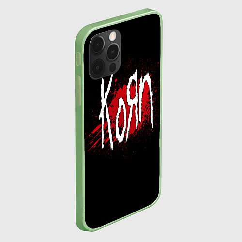 Чехол iPhone 12 Pro Max Korn: Blood / 3D-Салатовый – фото 2