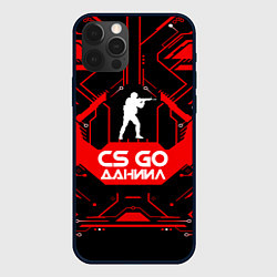 Чехол для iPhone 12 Pro Max CS:GO - Даниил, цвет: 3D-черный