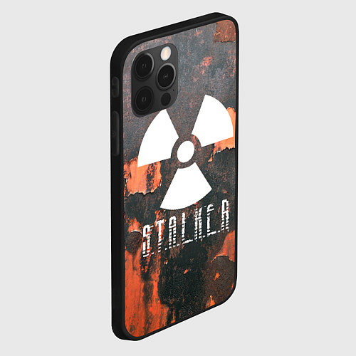 Чехол iPhone 12 Pro Max S.T.A.L.K.E.R: Orange Toxic / 3D-Черный – фото 2