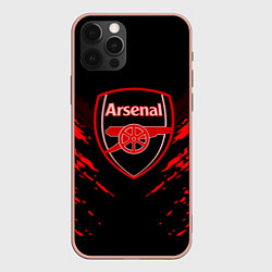 Чехол для iPhone 12 Pro Max Arsenal FC: Sport Fashion, цвет: 3D-светло-розовый