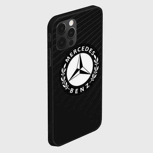 Чехол iPhone 12 Pro Max Mercedes-Benz / 3D-Черный – фото 2