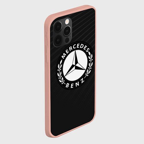 Чехол iPhone 12 Pro Max Mercedes-Benz / 3D-Светло-розовый – фото 2