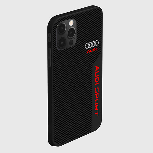 Чехол iPhone 12 Pro Max Audi: Sport Line / 3D-Черный – фото 2