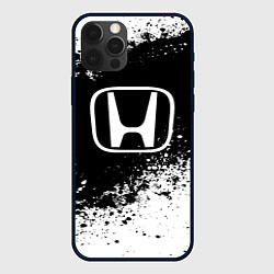 Чехол для iPhone 12 Pro Max Honda: Black Spray, цвет: 3D-черный