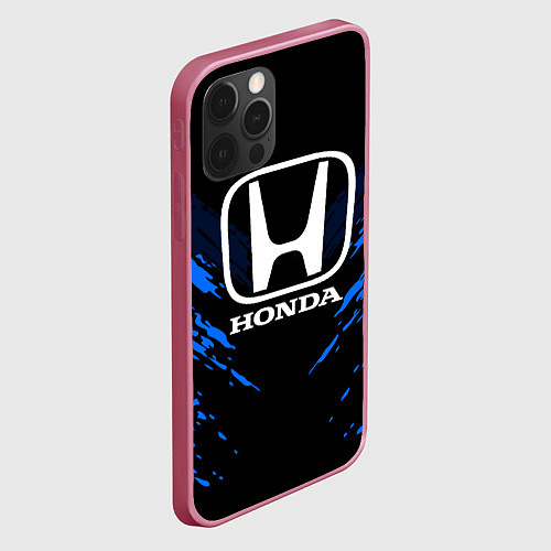 Чехол iPhone 12 Pro Max Honda: Blue Anger / 3D-Малиновый – фото 2