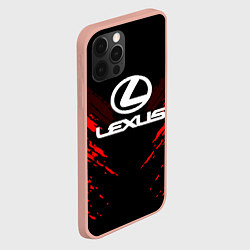 Чехол для iPhone 12 Pro Max Lexus: Red Anger, цвет: 3D-светло-розовый — фото 2