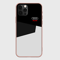 Чехол для iPhone 12 Pro Max Audi Sport, цвет: 3D-светло-розовый