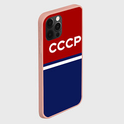 Чехол для iPhone 12 Pro Max СССР: Спортсмен, цвет: 3D-светло-розовый — фото 2