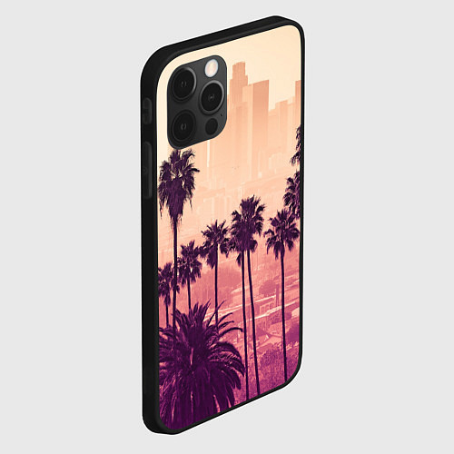 Чехол iPhone 12 Pro Max Los Angeles / 3D-Черный – фото 2