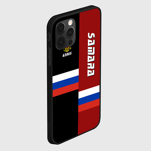 Чехол iPhone 12 Pro Max Samara, Russia / 3D-Черный – фото 2