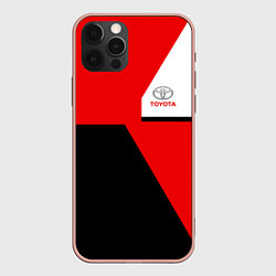 Чехол для iPhone 12 Pro Max Toyota Sport, цвет: 3D-светло-розовый