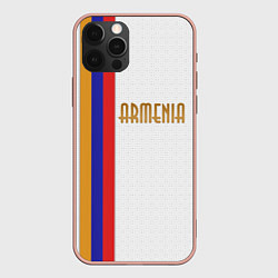 Чехол для iPhone 12 Pro Max Armenia Line, цвет: 3D-светло-розовый