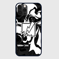 Чехол для iPhone 12 Pro Max Rainbow Six: Black & White, цвет: 3D-черный